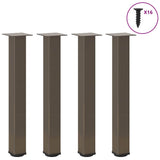 vidaXL Coffee Table Legs 4 pcs 30-32 cm Steel White