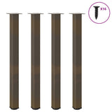 vidaXL Coffee Table Legs 4 pcs 30-32 cm Steel White