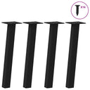 vidaXL Coffee Table Legs 4 pcs 30 cm Steel Black