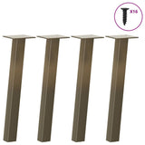 vidaXL Coffee Table Legs 4 pcs 30 cm Steel Black