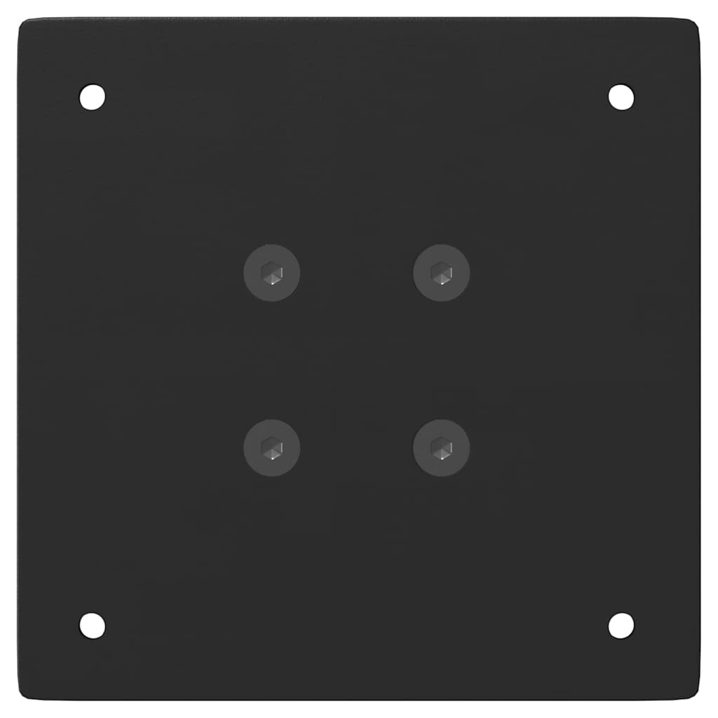 vidaXL Coffee Table Legs 4 pcs 30 cm Steel Black