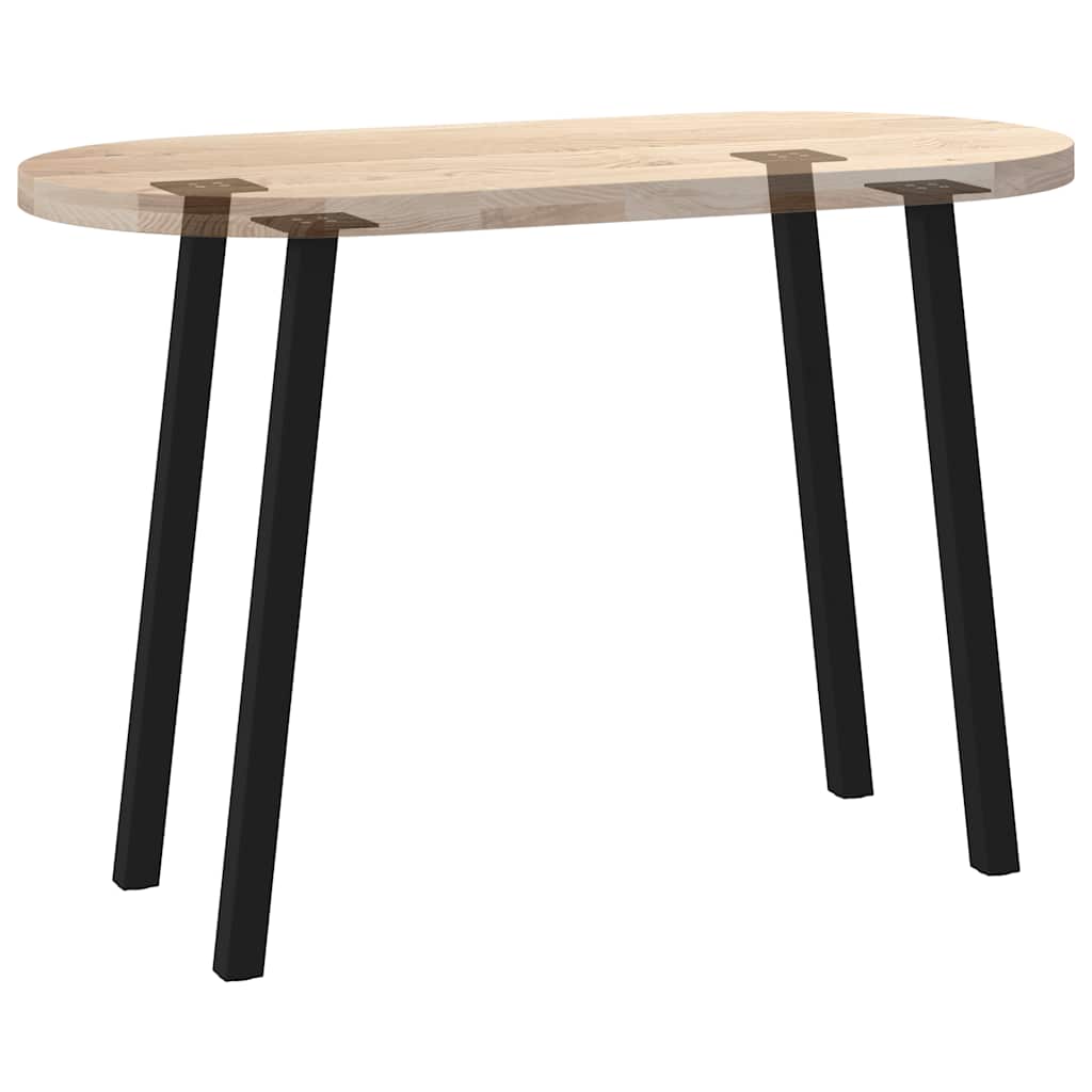 vidaXL Coffee Table Legs 4 pcs 30 cm Steel Black