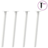 vidaXL Coffee Table Legs 4 pcs 30 cm Steel Black