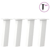 vidaXL Coffee Table Legs 4 pcs 30 cm Steel Black