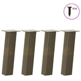 vidaXL Coffee Table Legs 4 pcs 30 cm Steel Black