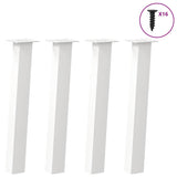 vidaXL Coffee Table Legs 4 pcs 30 cm Steel Black