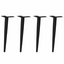 vidaXL Salontafelpoten conische vorm 4 st 30-31 cm staal zwart