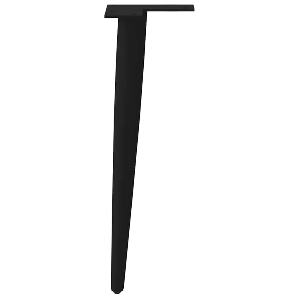 vidaXL Salontafelpoten conische vorm 4 st 30-31 cm staal zwart