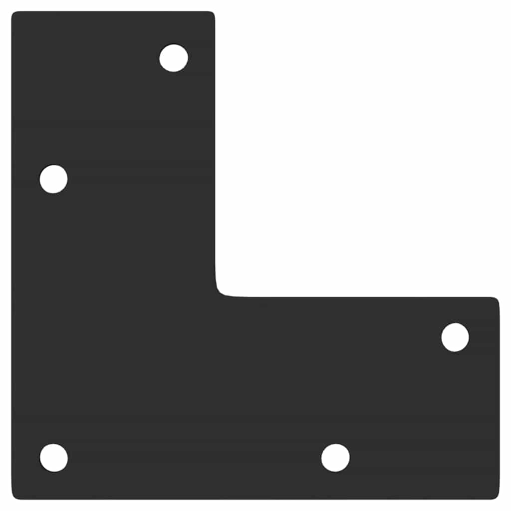 vidaXL Salontafelpoten conische vorm 4 st 30-31 cm staal zwart