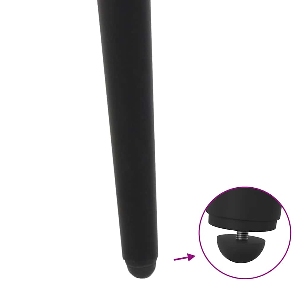 vidaXL Salontafelpoten conische vorm 4 st 30-31 cm staal zwart