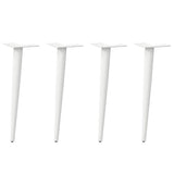 vidaXL Salontafelpoten conische vorm 4 st 30-31 cm staal zwart