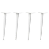 vidaXL Salontafelpoten conische vorm 4 st 30-31 cm staal zwart