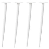 vidaXL Salontafelpoten conische vorm 4 st 30-31 cm staal zwart