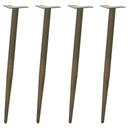 vidaXL Salontafelpoten conische vorm 4 st 30-31 cm staal zwart