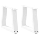 vidaXL Salontafelpoten 2 st V-vormig 30x(30-31,3) cm staal zwart