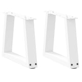 vidaXL Salontafelpoten 2 st V-vormig 30x(30-31,3) cm staal zwart