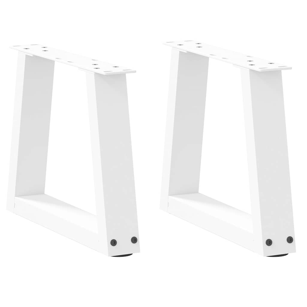 vidaXL Salontafelpoten 2 st V-vormig 30x(30-31,3) cm staal zwart