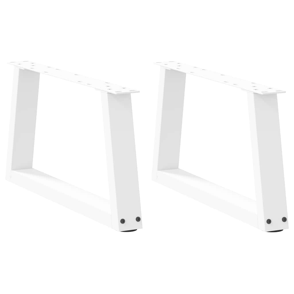 vidaXL Salontafelpoten 2 st V-vormig 30x(30-31,3) cm staal zwart