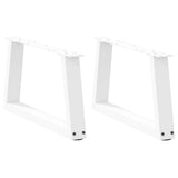 vidaXL Salontafelpoten 2 st V-vormig 30x(30-31,3) cm staal zwart