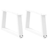 vidaXL Salontafelpoten 2 st V-vormig 30x(30-31,3) cm staal zwart