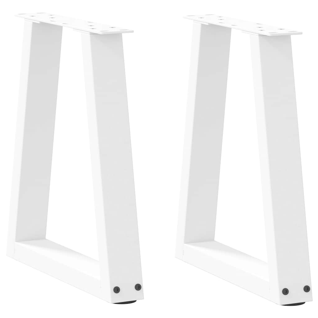 vidaXL Salontafelpoten 2 st V-vormig 30x(30-31,3) cm staal zwart