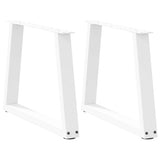 vidaXL Salontafelpoten 2 st V-vormig 30x(30-31,3) cm staal zwart