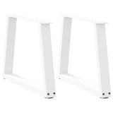 vidaXL Salontafelpoten 2 st V-vormig 30x(30-31,3) cm staal zwart