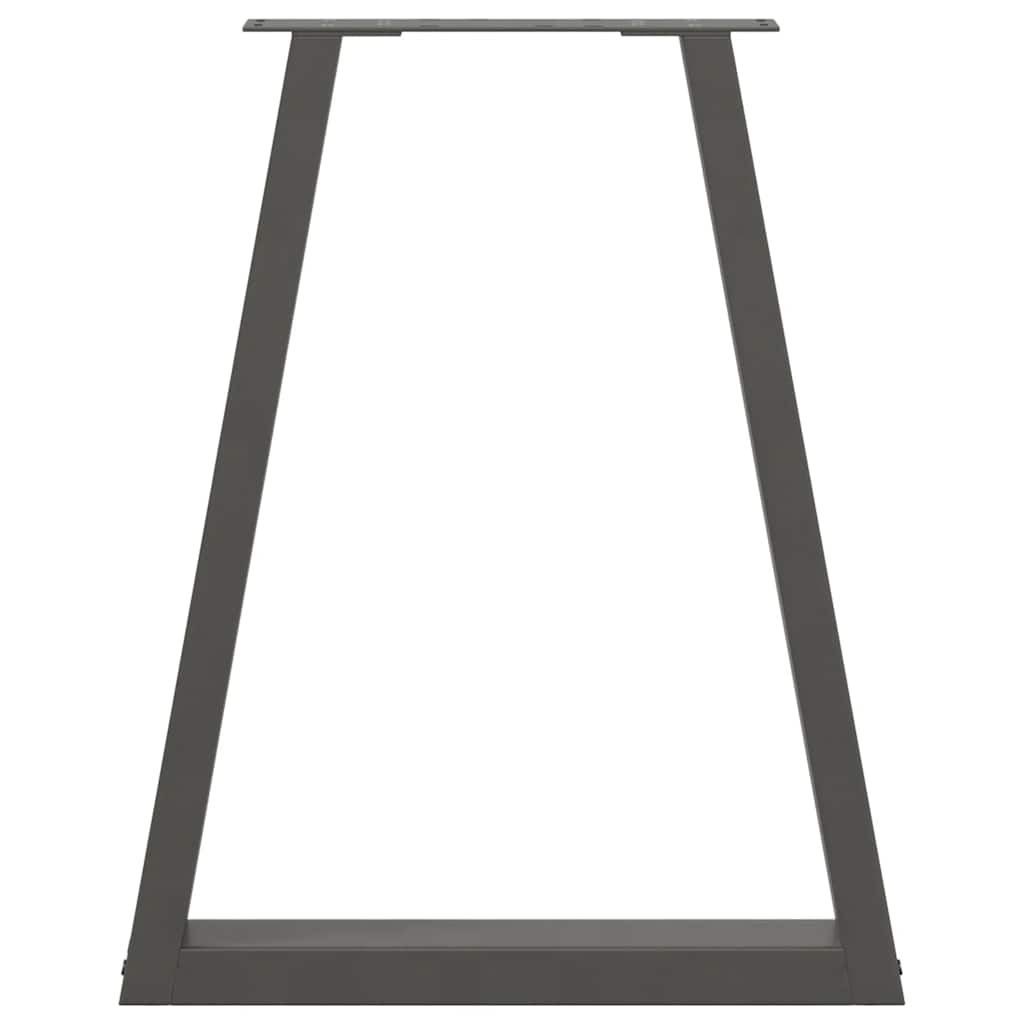 vidaXL Salontafelpoten 2 st V-vormig 30x(30-31,3) cm staal zwart