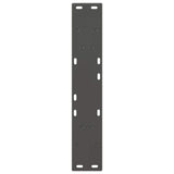 vidaXL Salontafelpoten 2 st V-vormig 30x(30-31,3) cm staal zwart