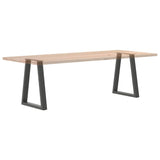 vidaXL Salontafelpoten 2 st V-vormig 30x(30-31,3) cm staal zwart