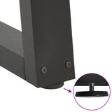vidaXL Salontafelpoten 2 st V-vormig 30x(30-31,3) cm staal zwart
