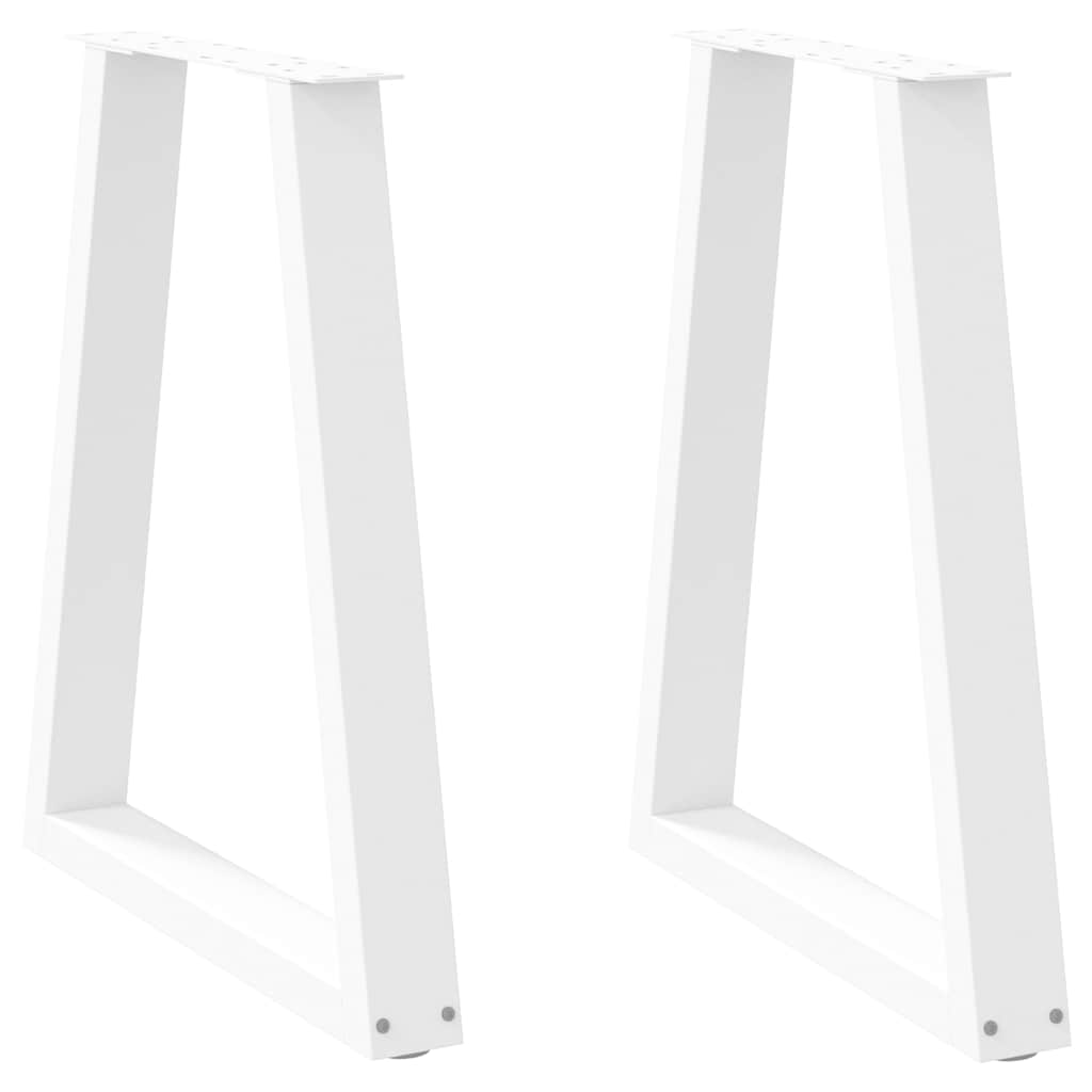 vidaXL Salontafelpoten 2 st V-vormig 30x(30-31,3) cm staal zwart
