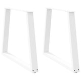 vidaXL Salontafelpoten 2 st V-vormig 30x(30-31,3) cm staal zwart