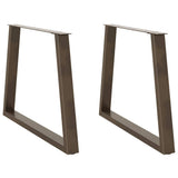 vidaXL Salontafelpoten 2 st V-vormig 30x(30-31,3) cm staal zwart