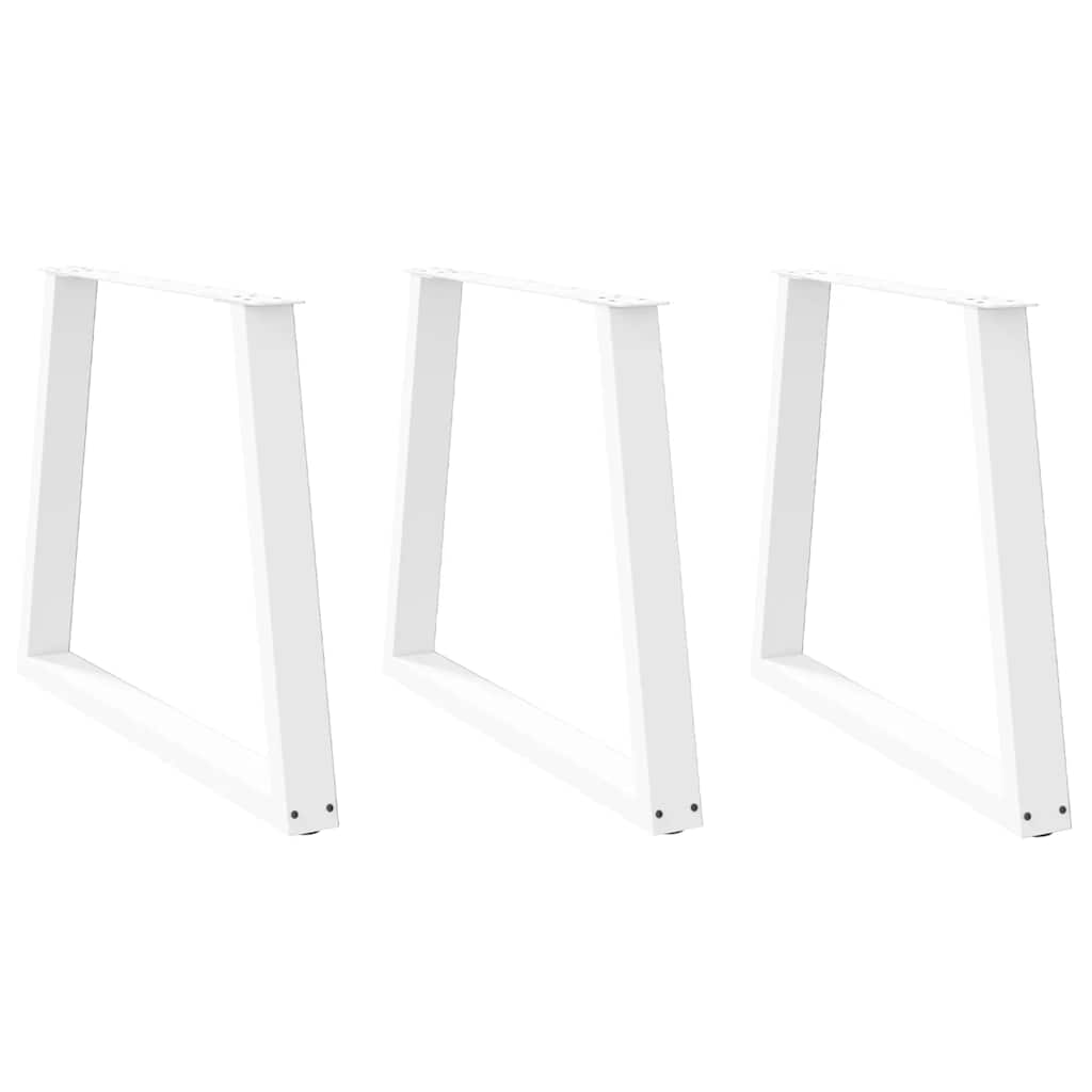 vidaXL Salontafelpoten 2 st V-vormig 30x(30-31,3) cm staal zwart