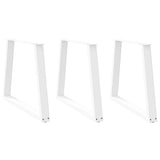 vidaXL Salontafelpoten 2 st V-vormig 30x(30-31,3) cm staal zwart