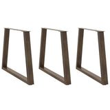vidaXL Salontafelpoten 2 st V-vormig 30x(30-31,3) cm staal zwart