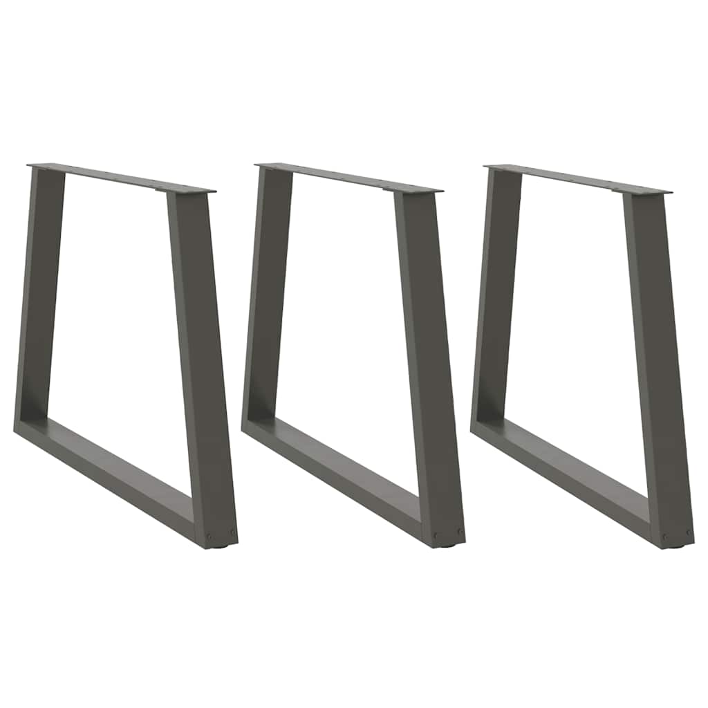 vidaXL Salontafelpoten 2 st V-vormig 30x(30-31,3) cm staal zwart