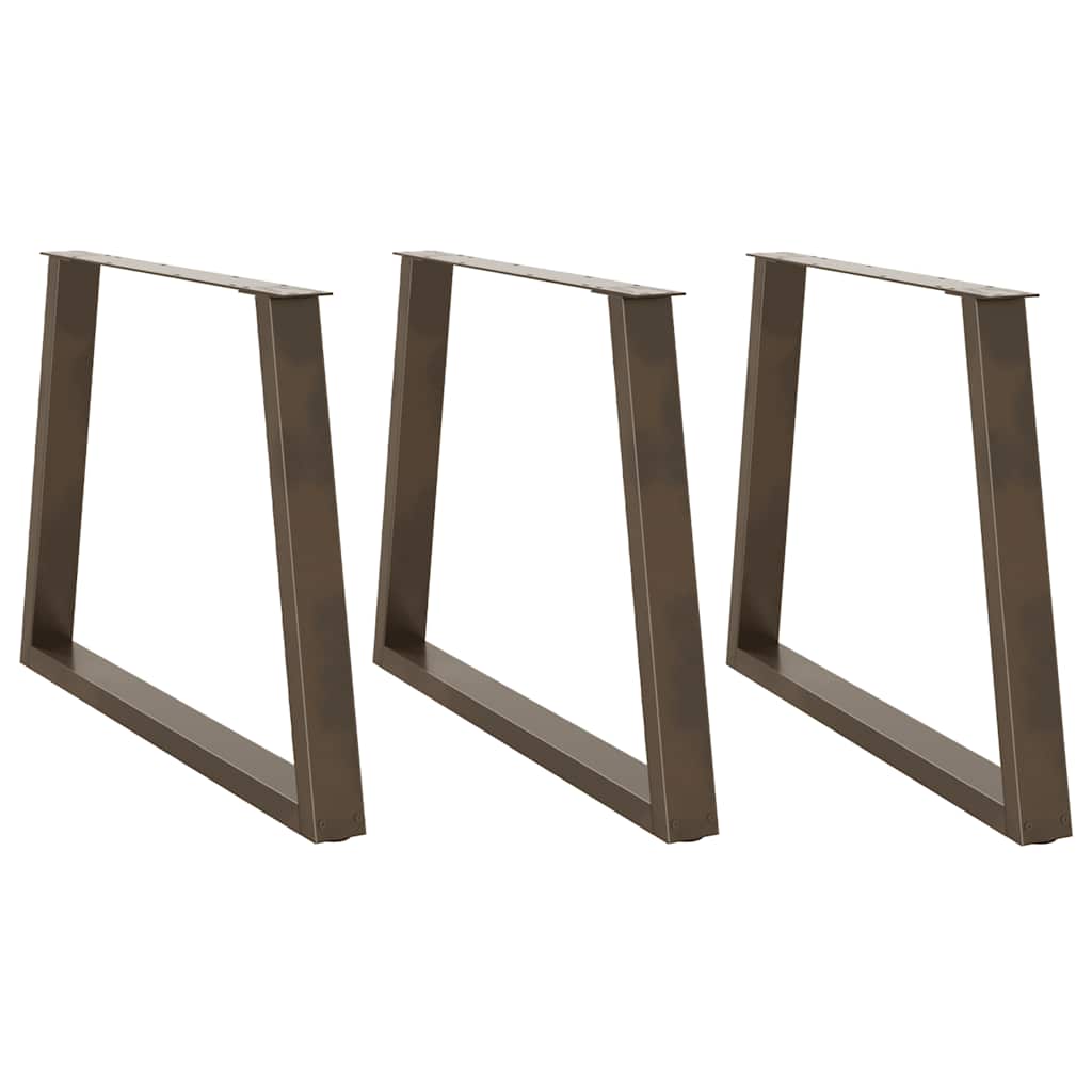 vidaXL Salontafelpoten 2 st V-vormig 30x(30-31,3) cm staal zwart