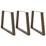 vidaXL Salontafelpoten 2 st V-vormig 30x(30-31,3) cm staal zwart
