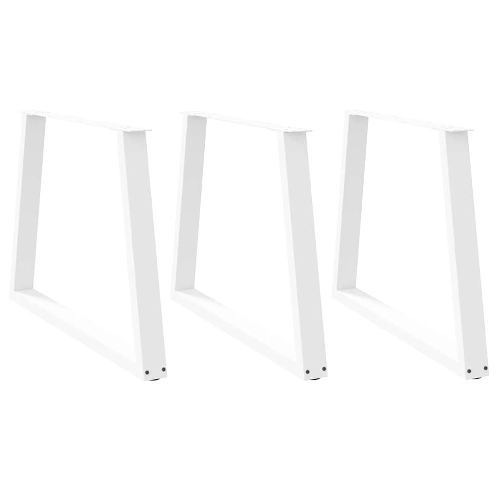 vidaXL Salontafelpoten 2 st V-vormig 30x(30-31,3) cm staal zwart