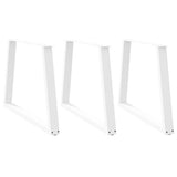 vidaXL Salontafelpoten 2 st V-vormig 30x(30-31,3) cm staal zwart