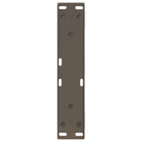 vidaXL Salontafelpoten 2 st 30x(30-31,3) cm staal zwart