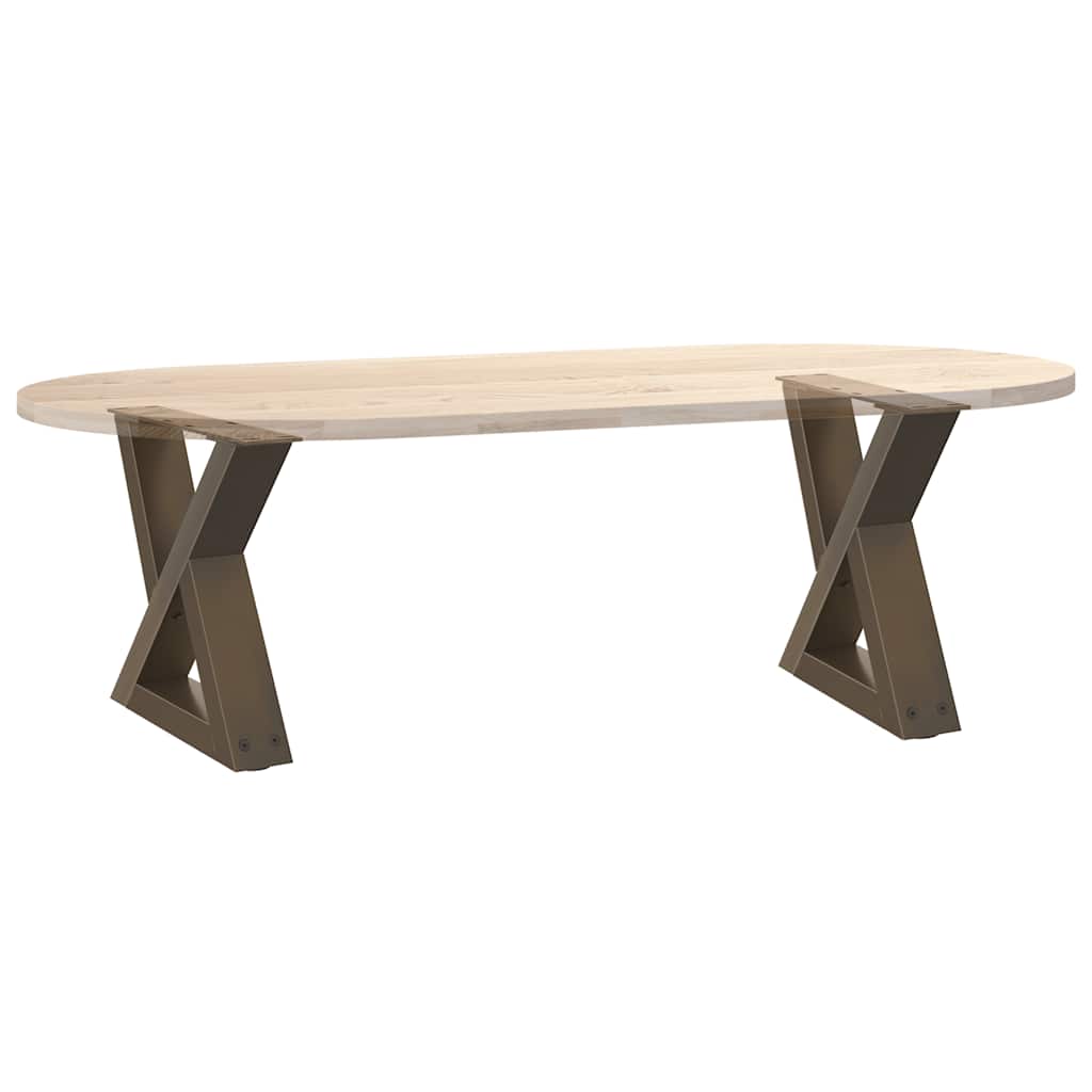 vidaXL Salontafelpoten 2 st 30x(30-31,3) cm staal zwart