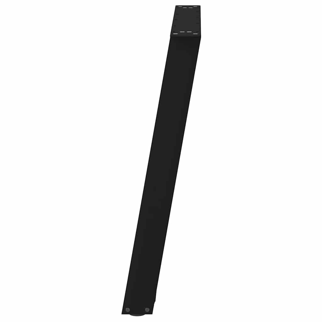 vidaXL Coffee table legs 2 pcs U-shaped 30x(30-31) cm steel black