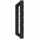 vidaXL Coffee table legs 2 pcs U-shaped 30x(30-31) cm steel black