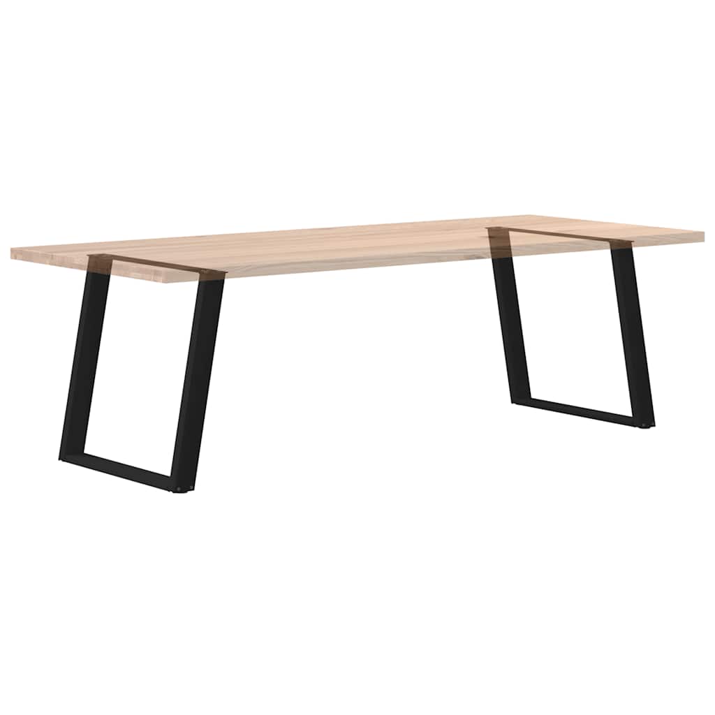 vidaXL Coffee table legs 2 pcs U-shaped 30x(30-31) cm steel black