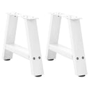 vidaXL Salontafelpoten 2 st A-vormig 30x(30-31) cm staal zwart