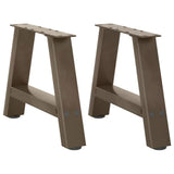 vidaXL Salontafelpoten 2 st A-vormig 30x(30-31) cm staal zwart