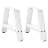 vidaXL Salontafelpoten 2 st A-vormig 30x(30-31) cm staal zwart